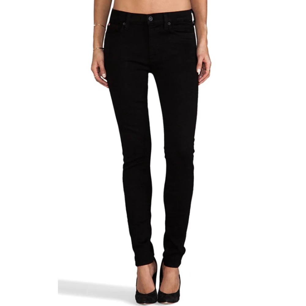 Hudson Jeans-Nico Mid-Rise Super Skinny-black